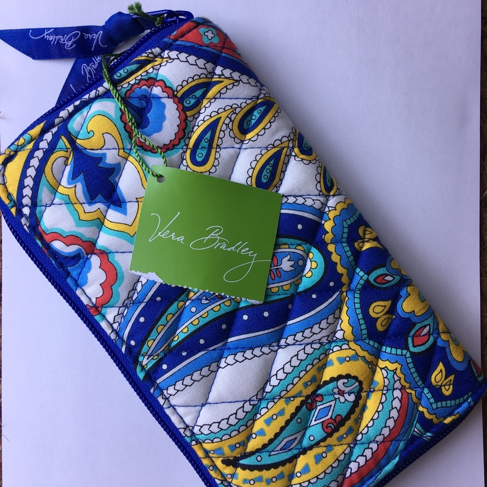 Vera Bradley Accordion Wallet Marina Paisley